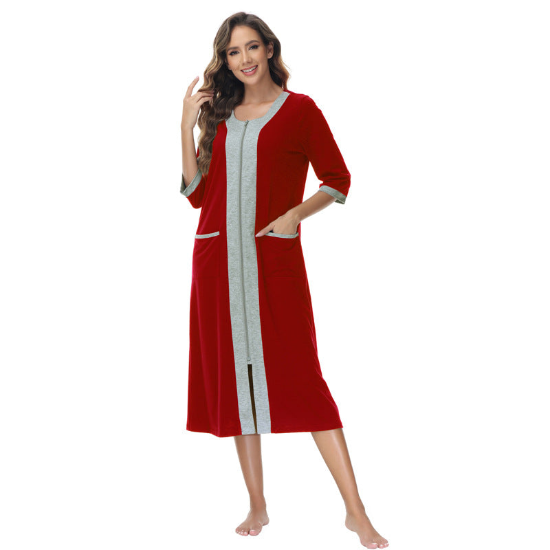 Dame bathrobe med praktiske lommer Stilla