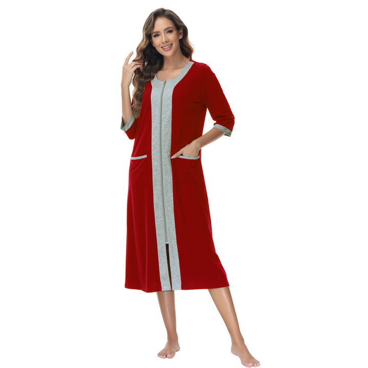 Dame bathrobe med praktiske lommer Stilla