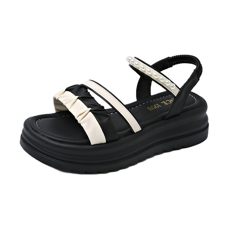 Femme Perleprydede Fritidssandaler Stilla