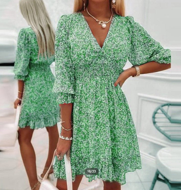 Dame floral sommerkjole Stilla
