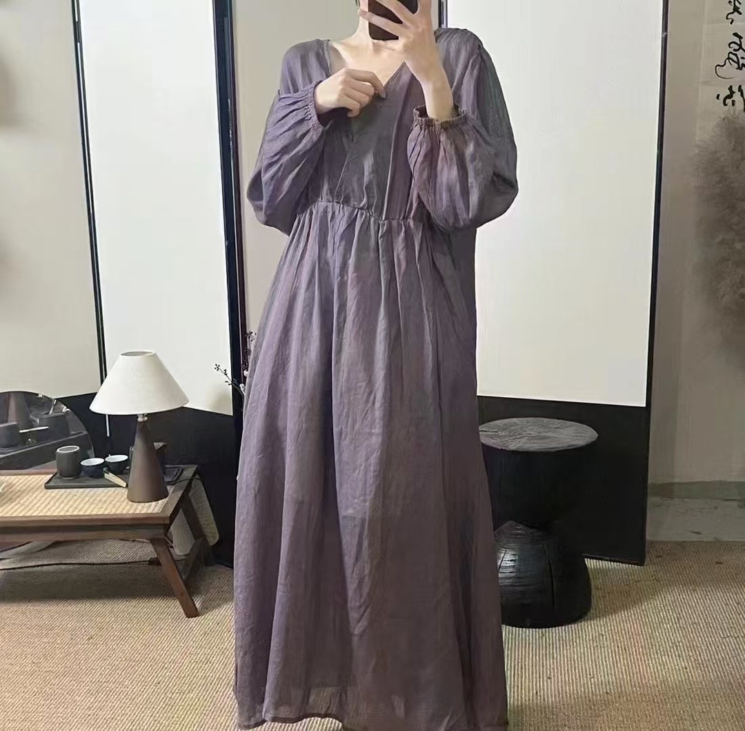 Femme Elegant Flydende Maxi Kjole Stilla