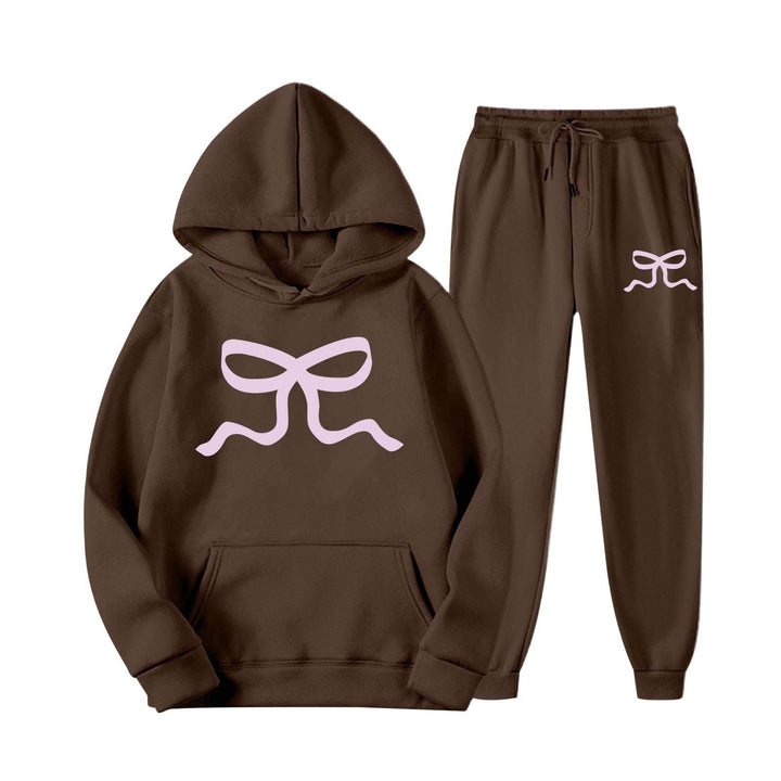 Kvinders casual hoodie og joggingbukser sæt Stilla