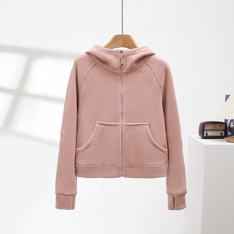 Kvindernes sporty zip hoodie med hyggeligt foer Stilla