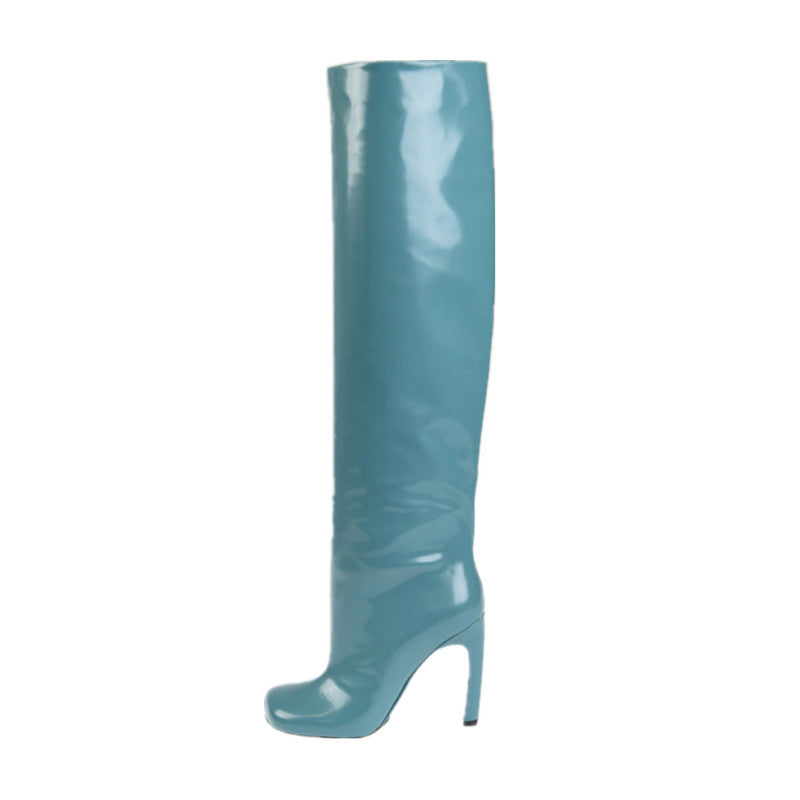 Femme Over-knæet Metal Stiletto Støvler Stilla