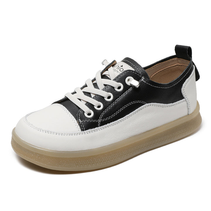 Dame Fritid Læder Sneakers med let design Stilla