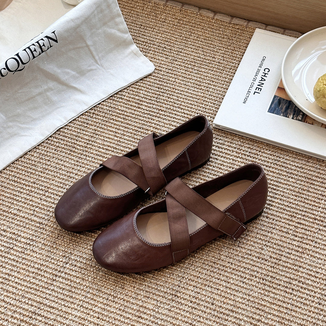 Damer Elegante Krydsrem Ballerinas Stilla