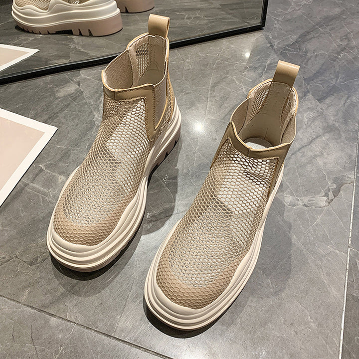Dame Sporty Mesh Støvletter med elastiske indsatser og skridsikker sål Stilla
