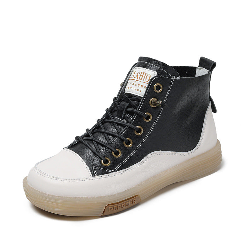 Herre High-Top Læder Sneakers med retro-inspireret design Stilla