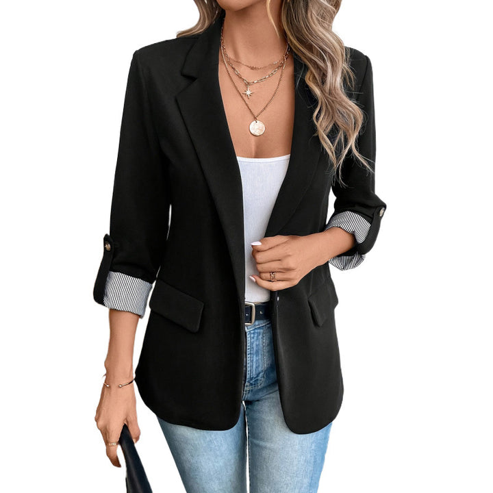Femme Skræddersyet Blazer med Kontrastmanchetter Stilla