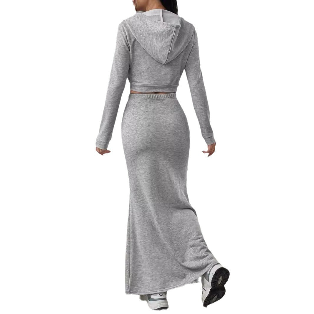 Dame Sporty Crop-Top med Maxi-Nederdel Stilla