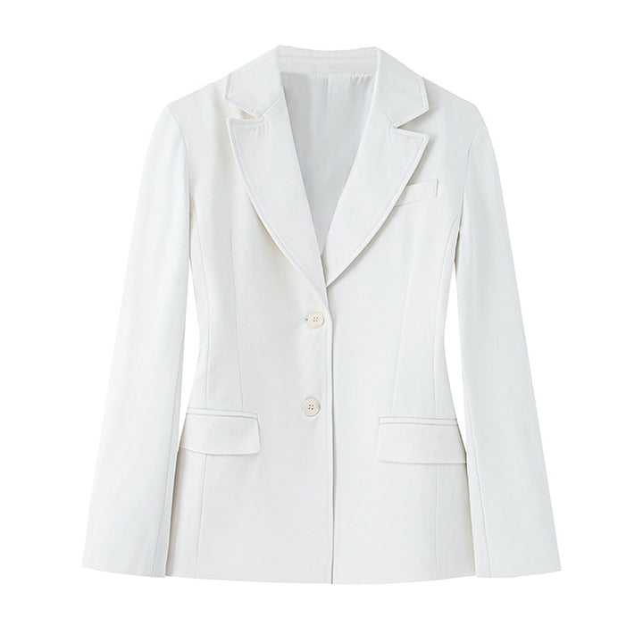 Femme Skræddersyet Blazer med Satinomslag Stilla