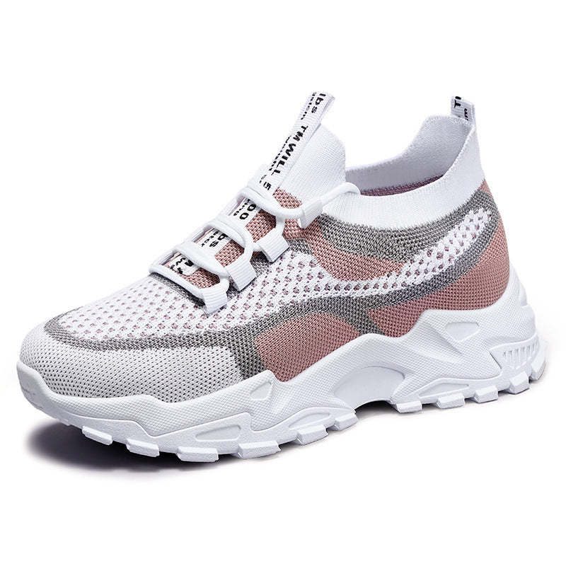 Dame Åndbare Fritids-sneakers med elastisk snørelukning og skridsikker sål Stilla