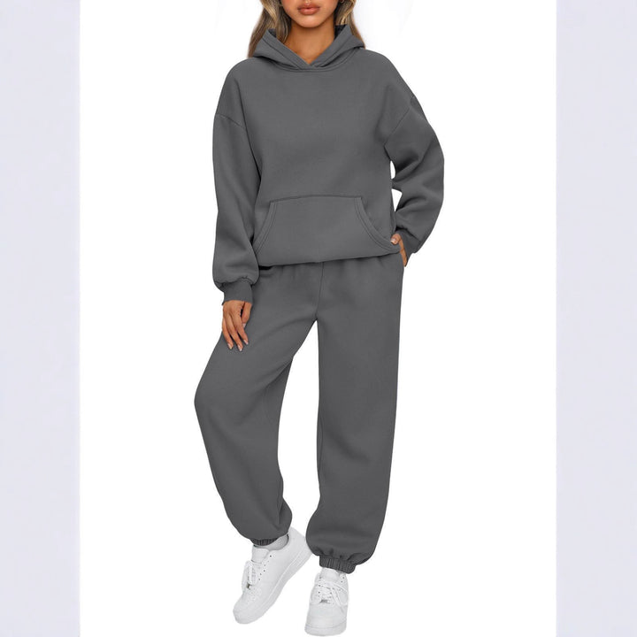 Damer casual hoodie og jogger sæt med høj bærekomfort Skovae