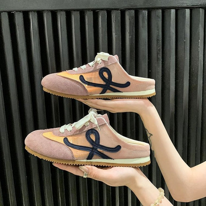 Dame Slip-On Sneakers med åndbart netmateriale og skridsikker sål Stilla