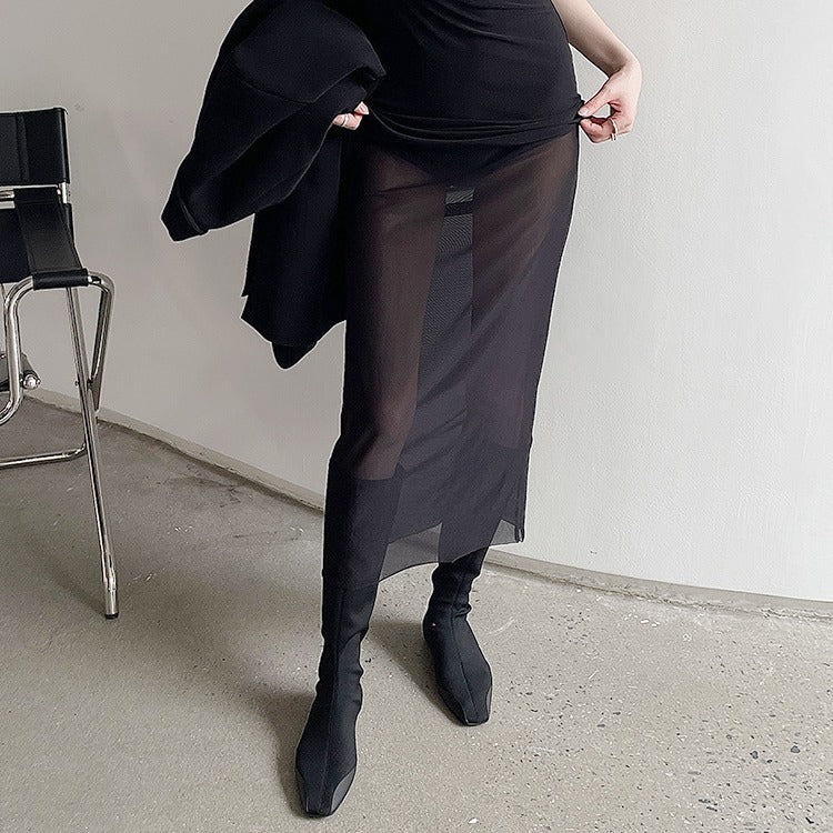 Dame mode støvler lavet af elastisk materiale med moderne design Stilla