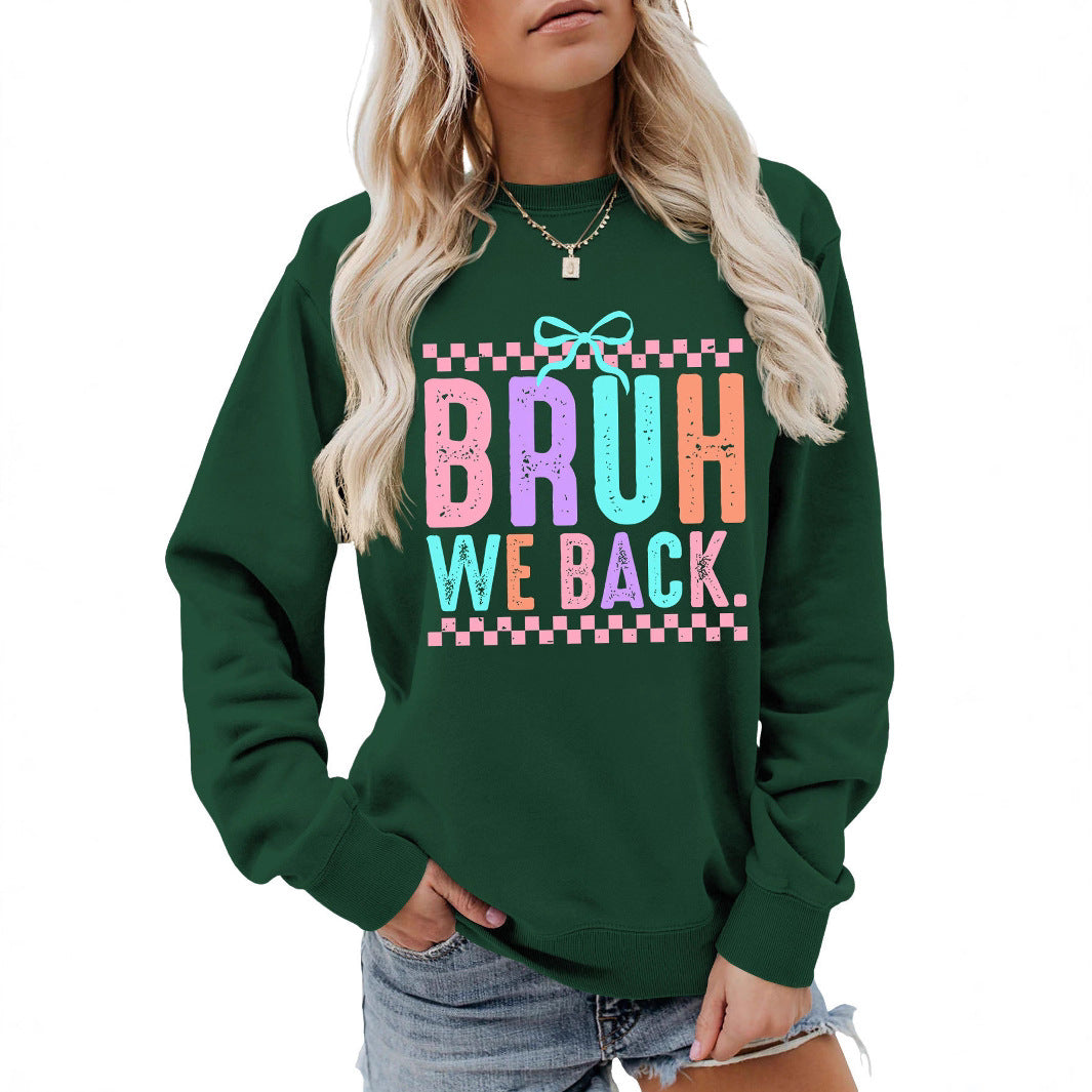 Kvinders sweatshirt med muntert print og behagelig pasform Stilla