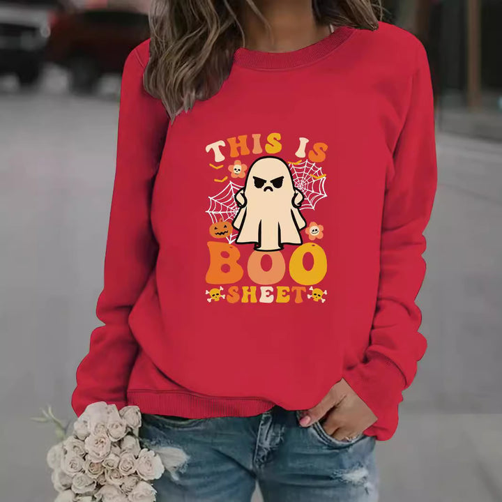 Kvinders sweatshirt med efterårsprint og afslappet pasform Stilla