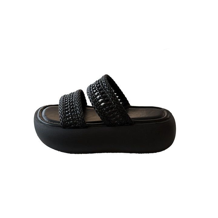 Dame Woven Strap Slide Sandaler Stilla