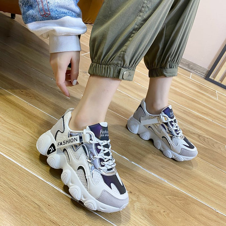 Damer Sporty Chunky Sneakers med moderne snørebånd og støddæmpende sål Stilla