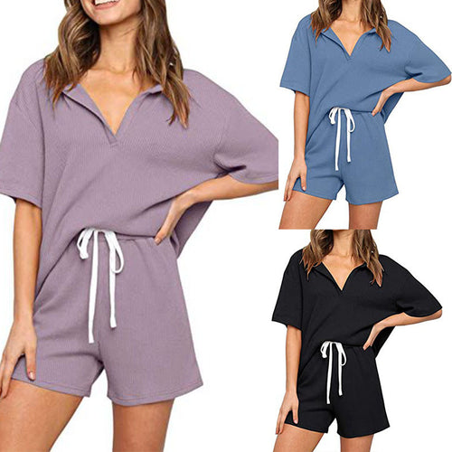 Dame Relaxed Fit Kortærmet Overall Sæt Stilla