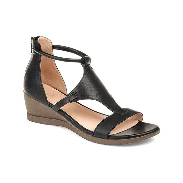 Dame Wedge-sandaler med justerbart remdesign og ergonomisk fodsengdesign Stilla