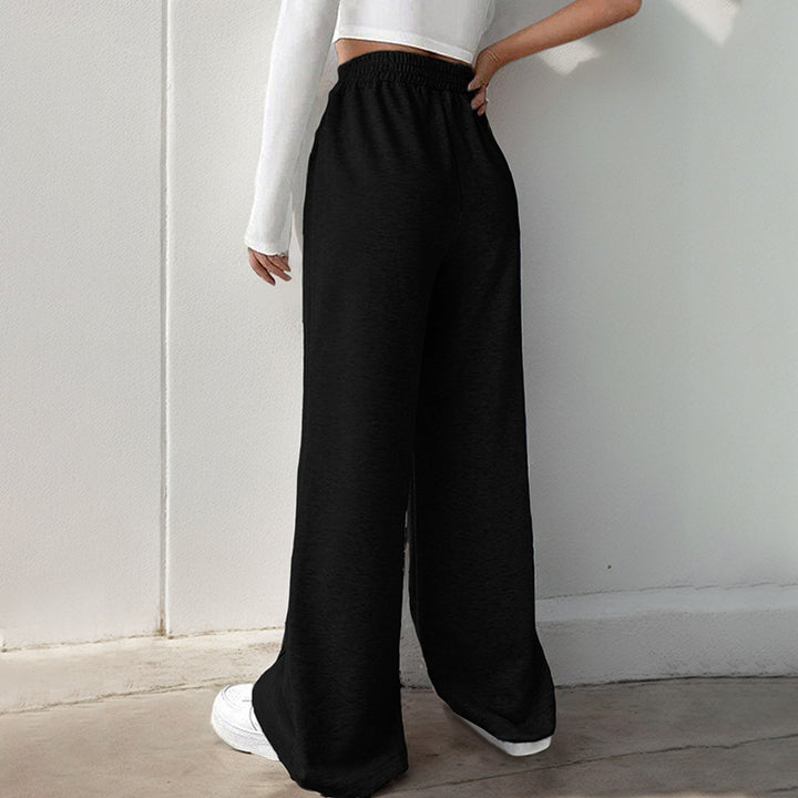 Dame sweatpants i afslappet palazzo stil med elastisk talje Stilla