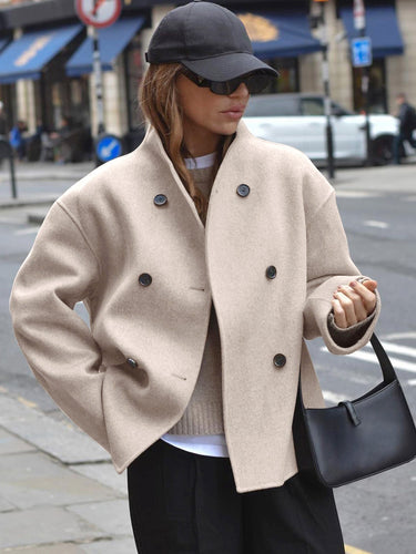 Stilla | Oversize trendy vest med knaplukning