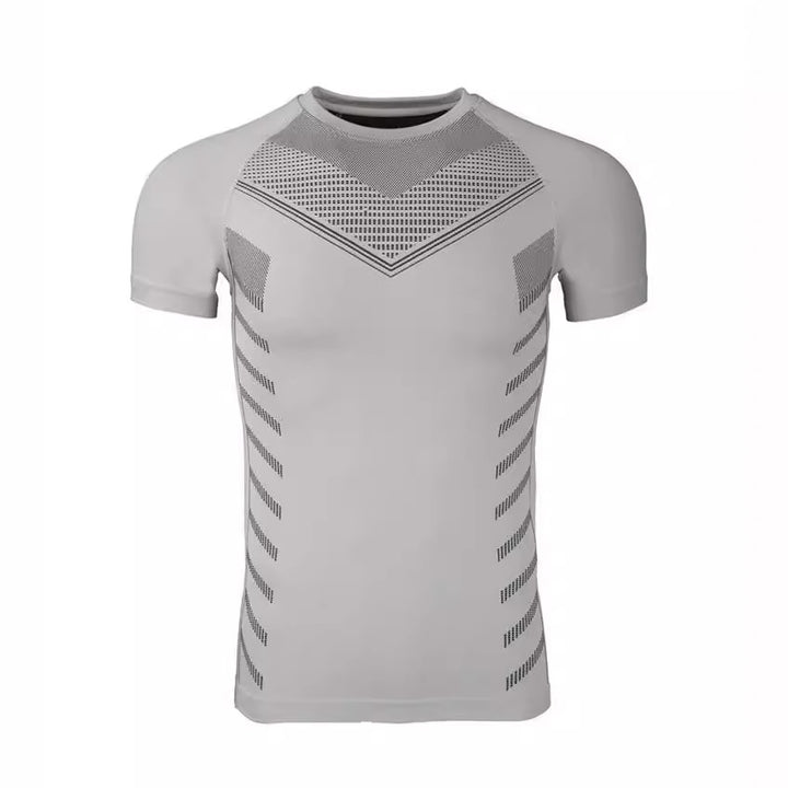 Herrer sports kompressions T-shirt med åndbare teknologier Stilla