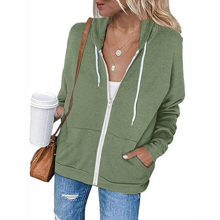 Kvinders afslappede zip-up hoodie med praktiske lommer Stilla
