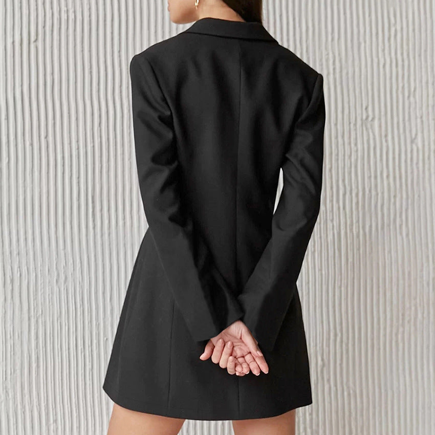 Dame elegant blazer-kjole med struktureret silhuet og figursyet snit Stilla