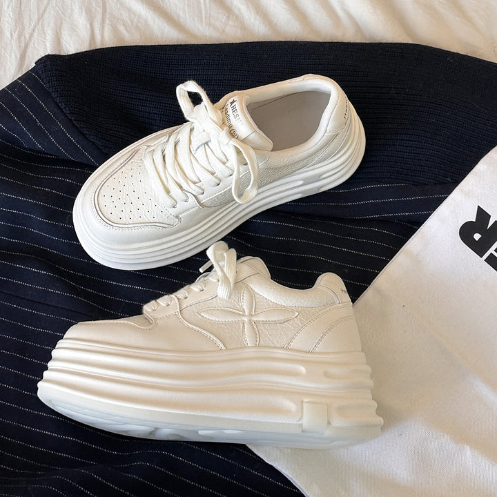 Dame platform sport sneaker med tykt såledesign Stilla