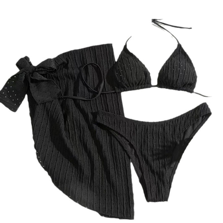 Dame bikini-sæt med dekorativ nederdel og raffinerede stropper Stilla