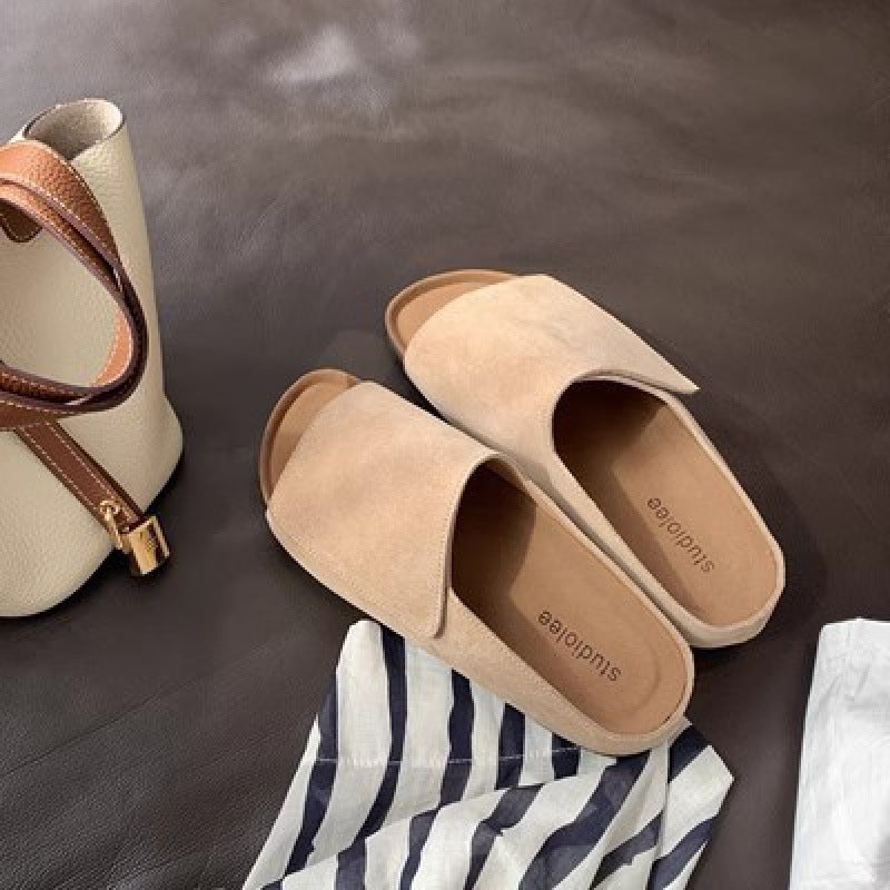 Damer Bløde Suede Rutsche Sandaler Stilla