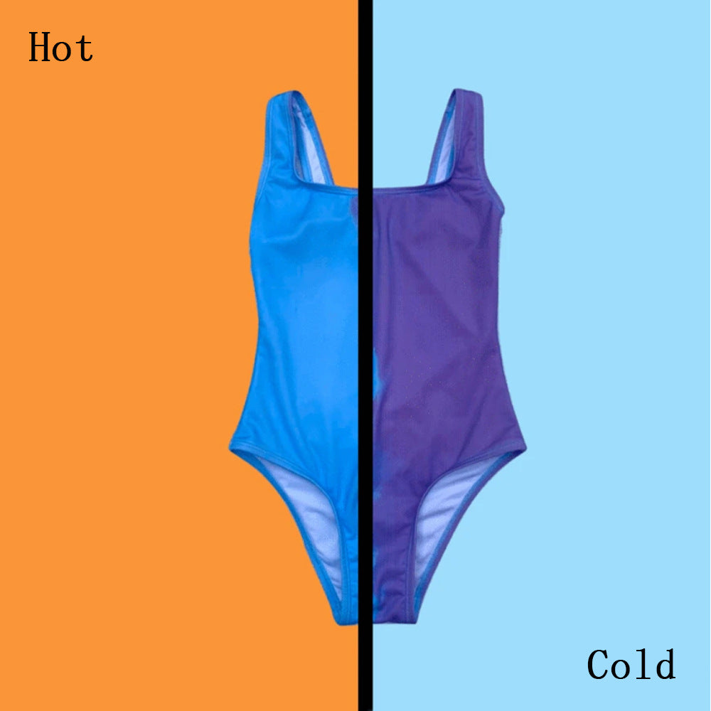 Dame onepiece badeanzug med innovativt temperaturvekslingsdesign og rygfri snit Stilla