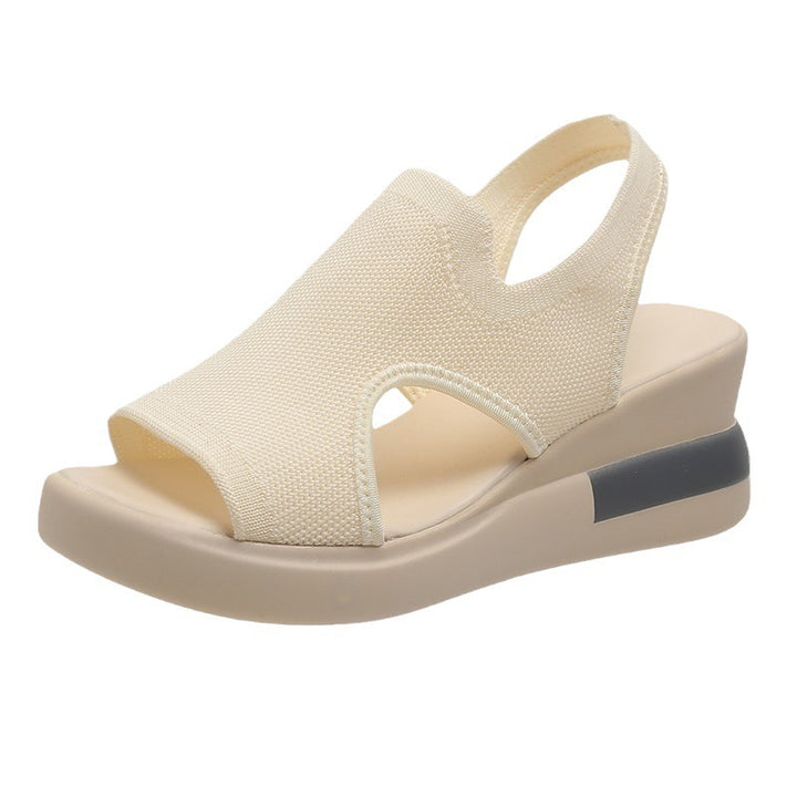 Dame trendy Wedge-sandaler med åndbart overmateriale og behageligt fodbed Stilla