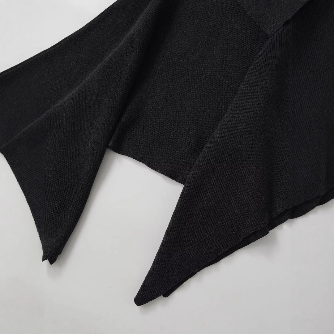 Dame stilfuld oversized poncho med asymmetrisk snit Stilla