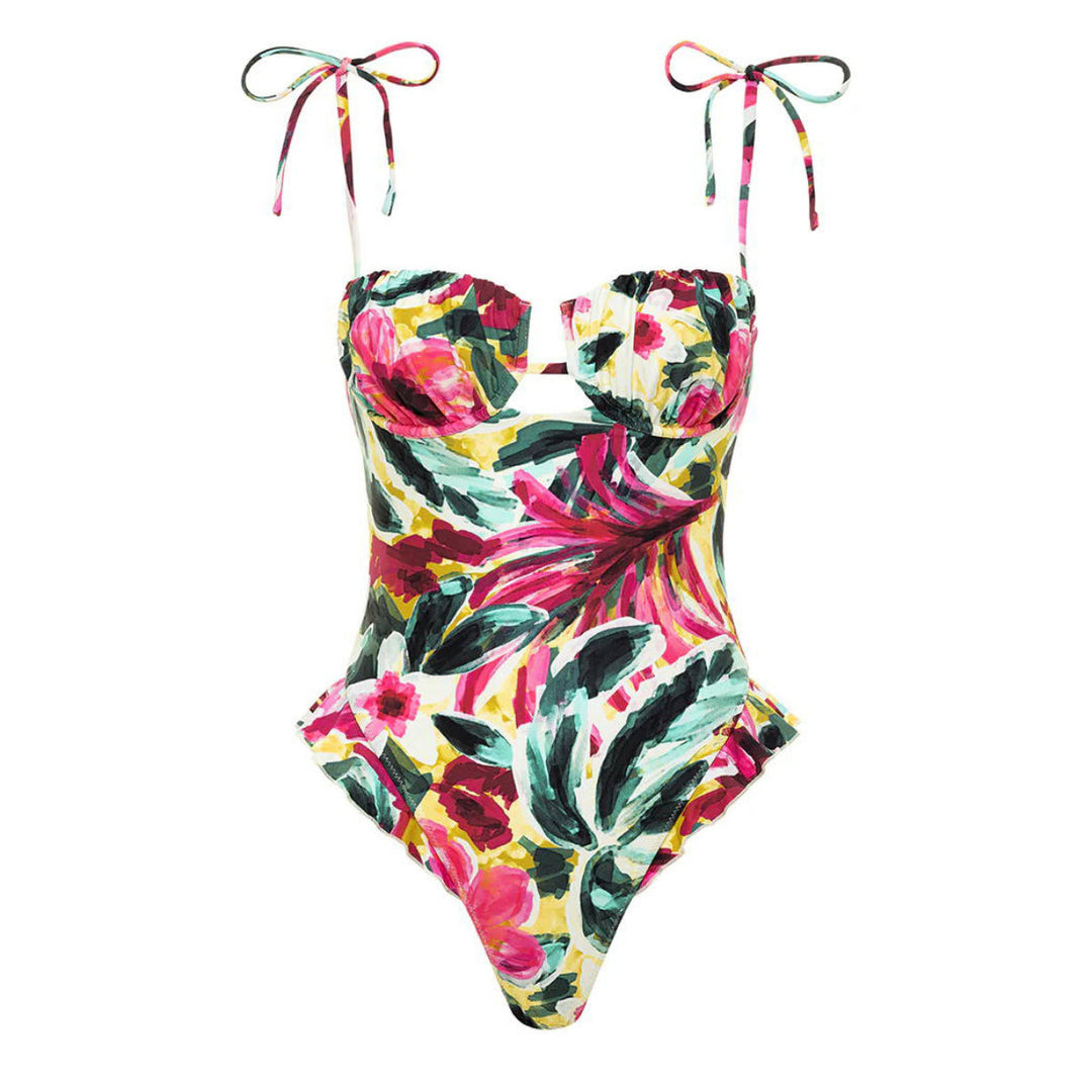 Damer Floral Badedragt Stilla