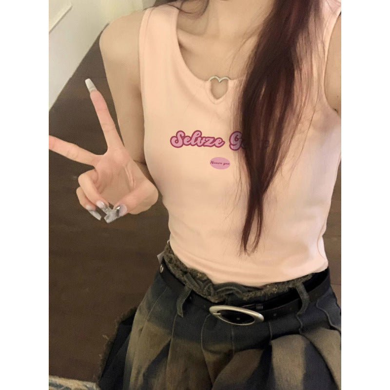 Femme Grafiktryk Relaxed Fit Tanktop Stilla