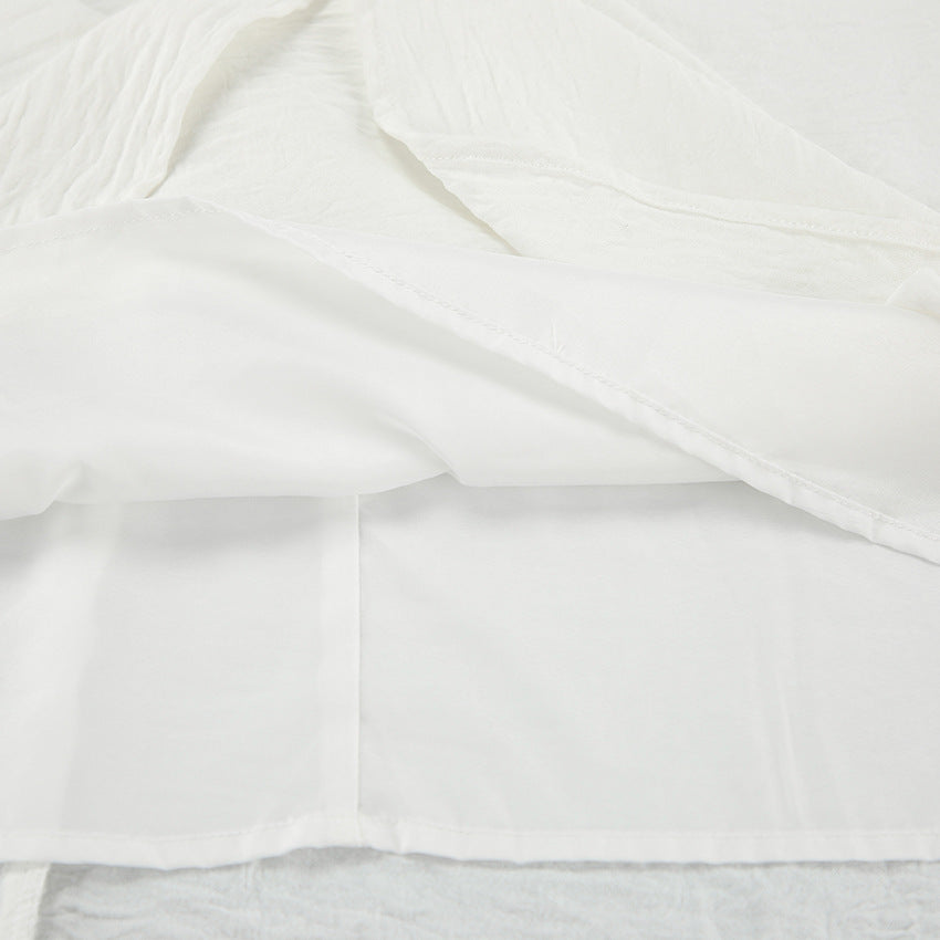 Dame Midi-Kjole med off-shoulder design og voluminøse puffærmer Stilla