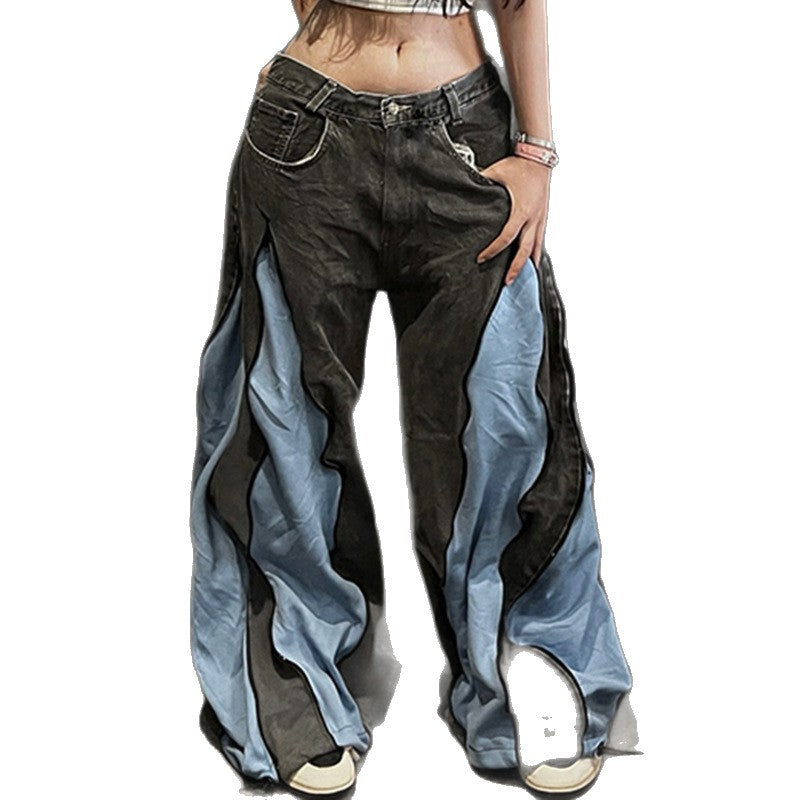 Dame sporty crop-top med moderne print og smalle stropper Skovae
