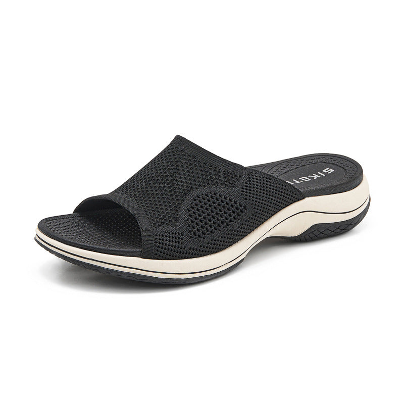 Dame Komfort-sandaler med åndbare netindsatser og polstret sål Stilla