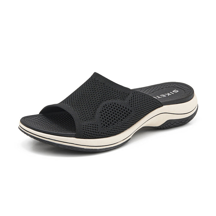 Dame Komfort-sandaler med åndbare netindsatser og polstret sål Stilla