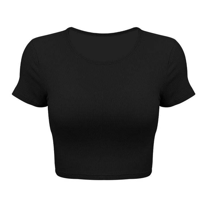 Dame Korte ærmet Rib-T-Shirt Stilla