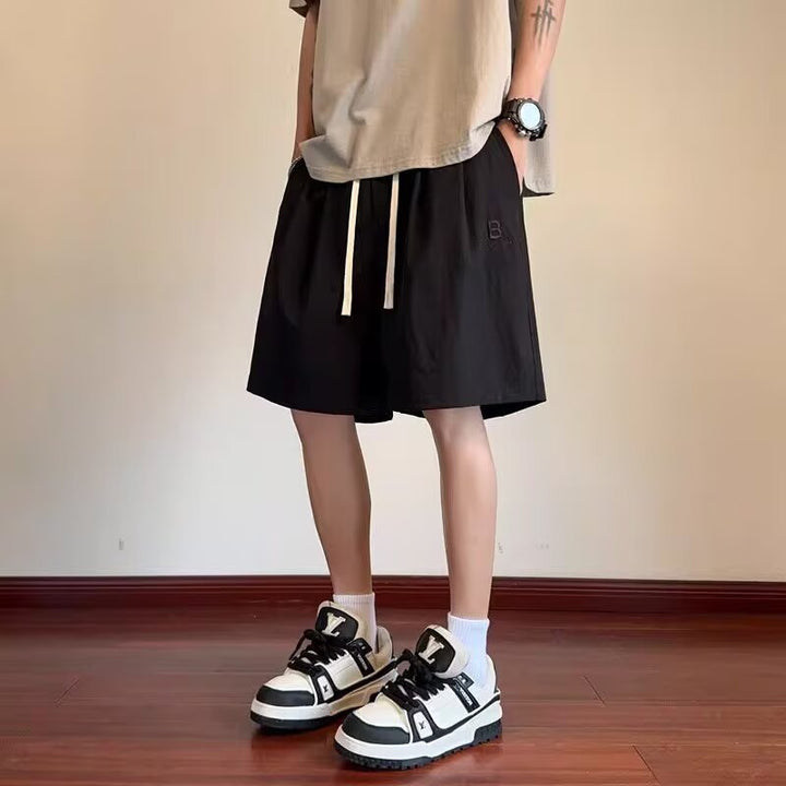 Herrer Behagelige Linned-Shorts med justerbar snor og sidelommer Stilla