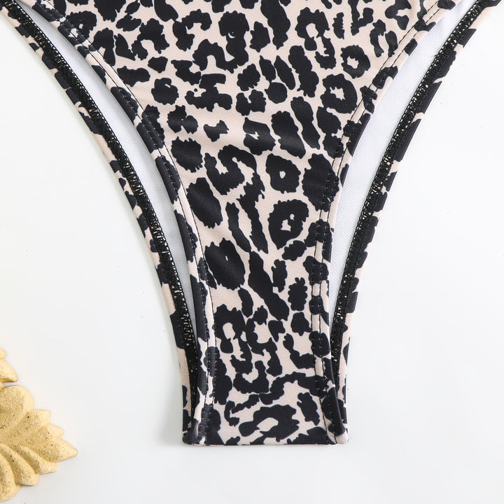 Damernes stilfulde leopardmønster bikini-sæt Stilla