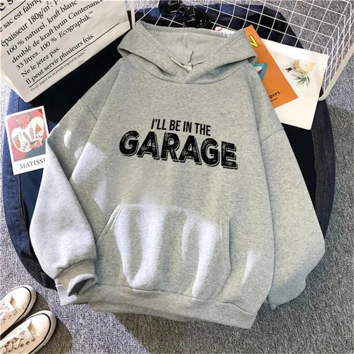 Kvinders Hoodie med Creative Garage Motiv Skovae