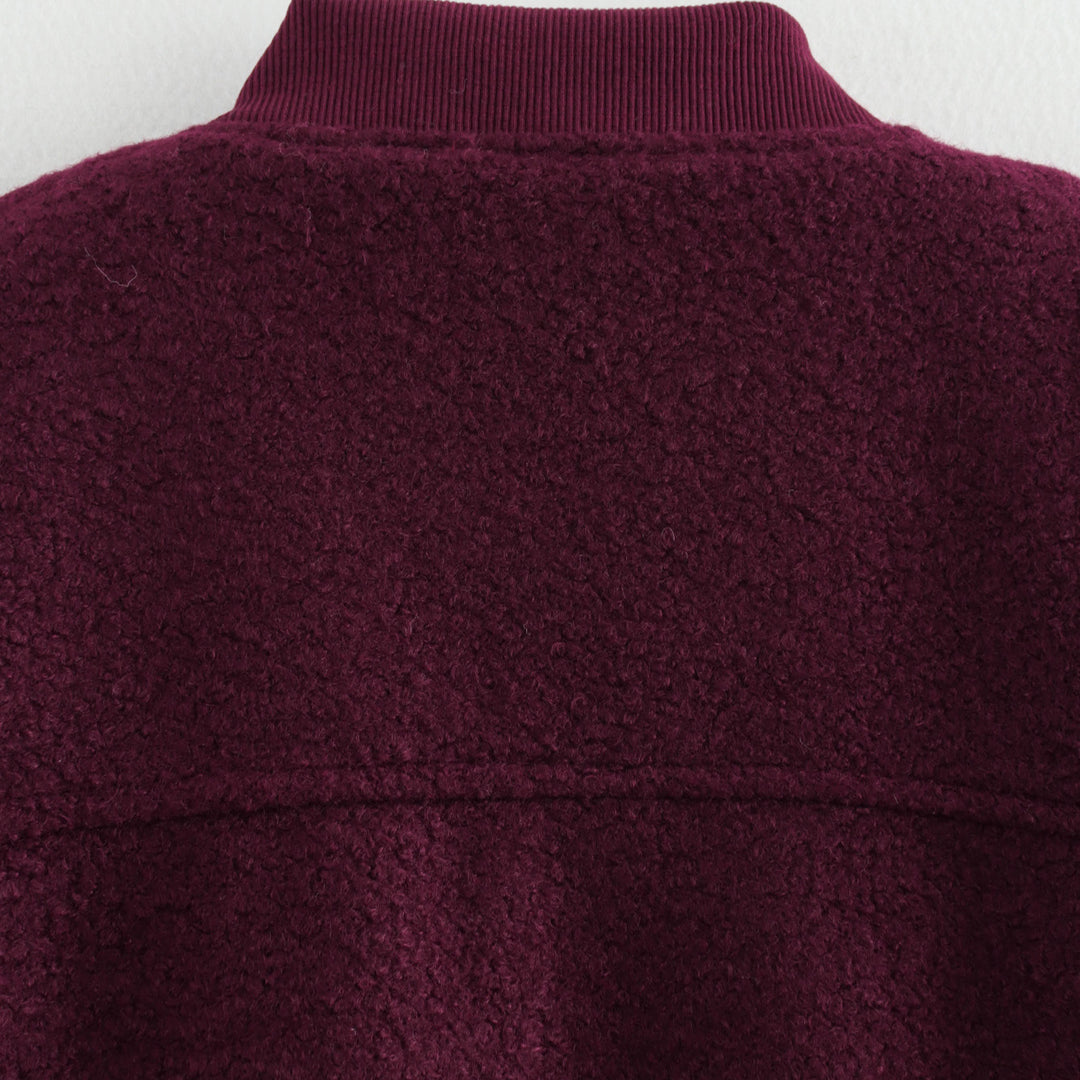Femme Casual Fleece Utility Jakke Stilla