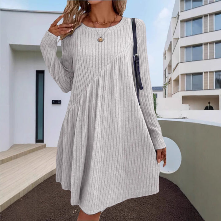 Femme Langærmet-Rib-Mini-Slyngekjole Stilla