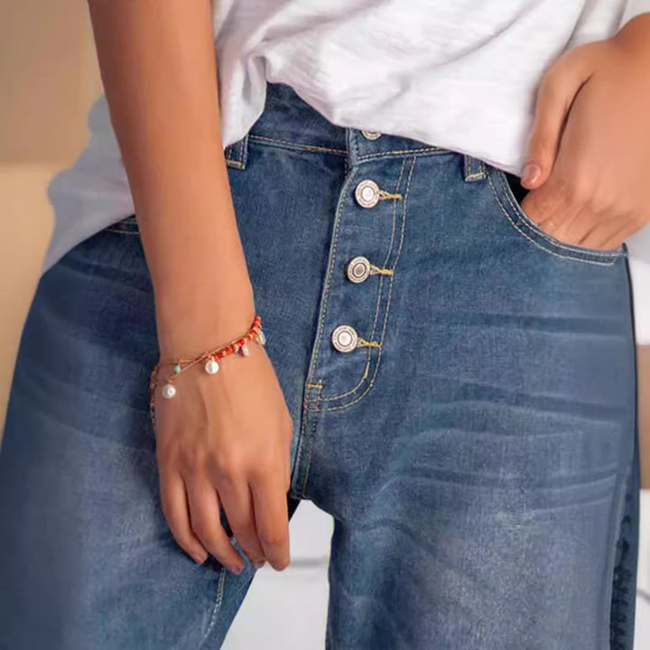Dame High-Waist Relaxed Fit Denim Jeans Stilla
