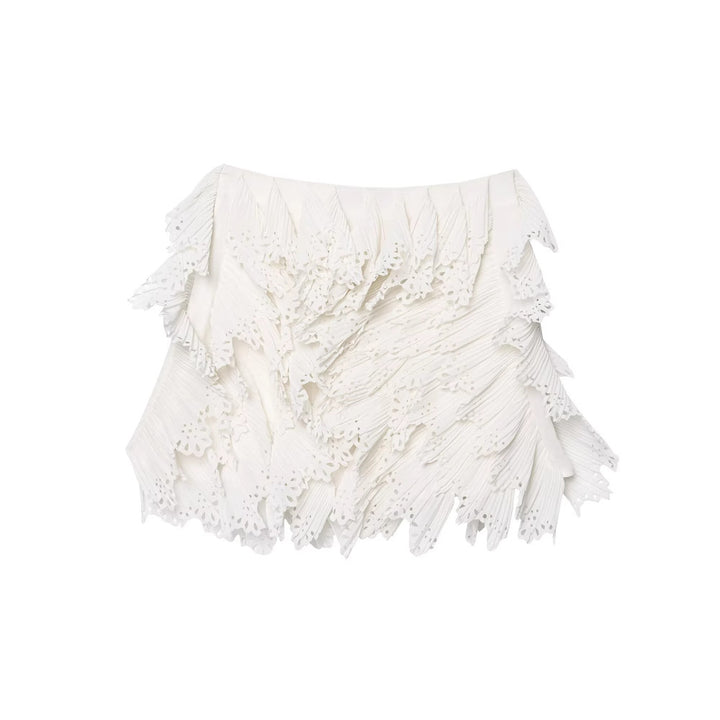 Femme Rüsch Chiffon Minirok Stilla